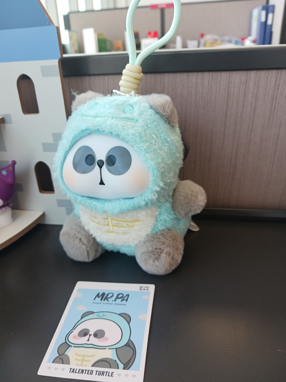 Mr. Pa Talented Turtle Plush Keychain